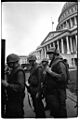 United States soldiers guard the Capitol during the King assination riots