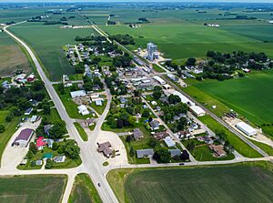 US-14 runs through town