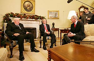 W. Bush and Martin McGuinness