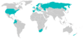 Worldwide distribution of Mcerebralis