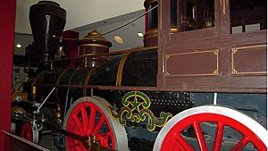 "Texas" locomotive in Atlanta Cyclorama & Civil War Museum