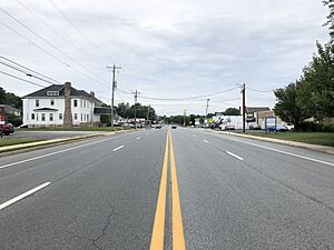 2022-07-29 15 27 07 View north along U.S. Route 13 Business (Philadelphia Pike) between Bellefonte Avenue and Beeson Road in Bellefonte, New Castle County, Delaware