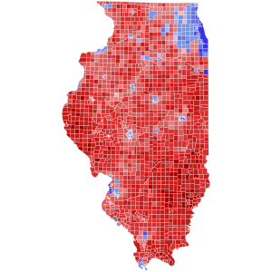 2022 Illinois gubernatorial election results map by Township.svg