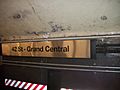 42nd Street GCT Sign; IRT Tunnels