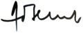 Alain Berset signature