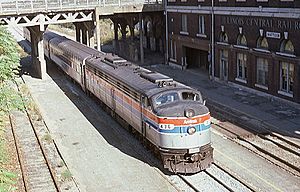 Amtrak Shawnee at Mattoon, February 1976