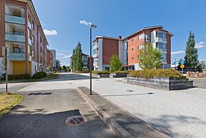 Asemanraitti street in Jokela, Tuusula, Finland, 2021 July