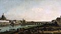Bernardo Bellotto, il Canaletto - Dresden from the Right Bank of the Elbe, above the Augustusbrücke - WGA01830