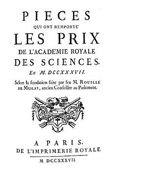 Bernoulli, Daniel – Pieces qui ont remporté le Prix double de l'Academie royale des sciences en 1737, 1737 – BEIC 1285085
