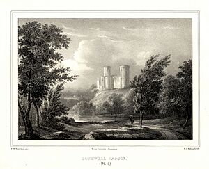 Bothwell Castle (Litography, 1833)