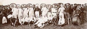 Business men’s baseball game near Casselton, N.D. area, 1895