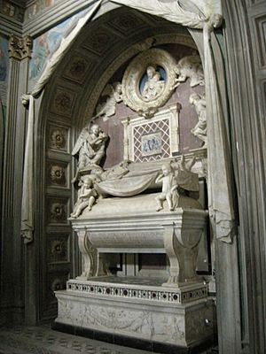 Cappella del cardinale di portogallo 03 tomba del cardinale di antonio e bernardo rossellino 02.1