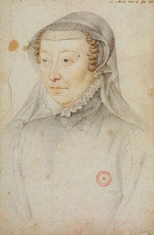 Catherine de Medici. Francois Clouet.