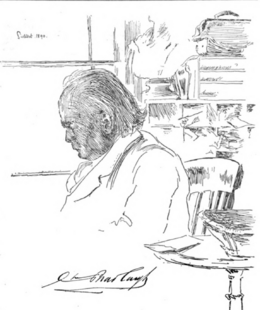Charles Bradlaugh MP, drawn by Walter Sickert