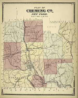 Chemung County New York - Beers 1869