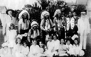 Chief Flying Hawk and Buffalo Bill, 1915