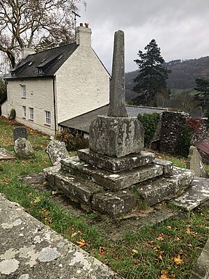 Church cross, St Martin's, Cwmyoy