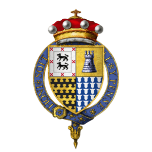 Coat of Arms of Sir Walter Blount, 1st Baron Mountjoy, KG