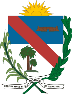 Coat of arms of Rocha Department
