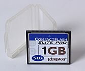 CompactFlash Kingston 1 GB