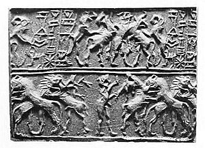 Cylinder seal of Queen Nintur, wife of Mesannipadda