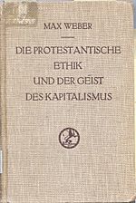Die protestantische Ethik und der 'Geist' des Kapitalismus original cover