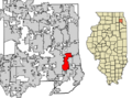 DuPage County Illinois Incorporated and Unincorporated areas Westmont Highlighted