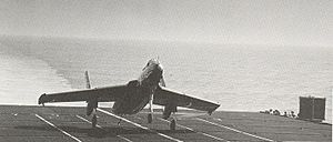 F7U-1 CVB-41 landing 1951