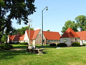 Former Illinois Soldiers and Sailors Home along historic Route 66 as it enters the town of Normal, IL, - 12295651885