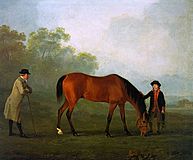 Furiband with his Owner Sir Harry Harpur and a Groom 1774