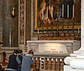 Grób Bł. Jana Pawła II w Kaplicy Św. Sebastiana