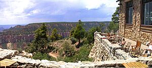 Grand Canyon view from Grand Canyon Lodge