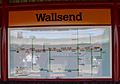 Hadrian's Wall map, Wallsend Metro station - geograph.org.uk - 725591