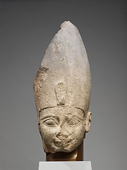 A fragmentary statue of Ahmose I, Metropolitan Museum of Art.
