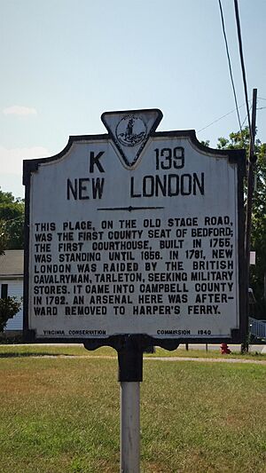Historic Marker at New London