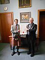 Iain MacGillivray with the Lord Lyon