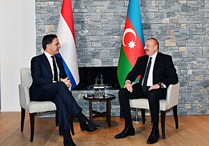 Ilham Aliyev met with Prime Minister of Kingdom of the Netherlands in Davos 03