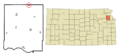 Jefferson County Kansas Incorporated and Unincorporated areas Nortonville Highlighted