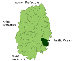 Kamaishi in Iwate Prefecture