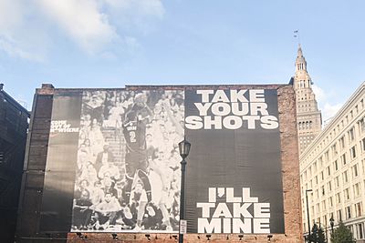 Kyrie Irving billboard in Cleveland, Ohio (2016)