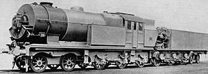 Ljungström steam turbine locomotive with preheater 1925