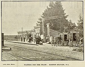 Marton railway station in 1896