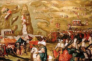 Matteo Perez d' Aleccio (1547-1616) - The Siege of Malta, Siege and Bombardment of Saint Elmo, 27 May 1565 - BHC0253 - Royal Museums Greenwich