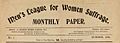 Men's League for Women's Suffrage