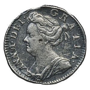 Monnaie - Angleterre, Anne d'Angleterre, Penny, 1703 - btv1b11309910n (1 of 2)