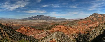 Mount Hillers at the core of the Henry Mountains in Utah.jpg