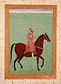 Mughal amir horseback large c hi