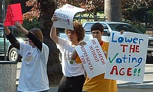 NYRA Berkeley voting age protest