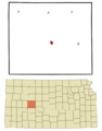 Ness County Kansas Incorporated and Unincorporated areas Ness City Highlighted