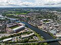Nottingham stadium river trent aerial view